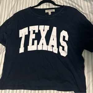 Blue Texas crop top